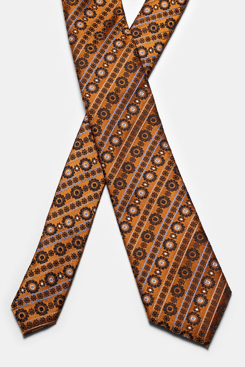 Stripe Tie 7 cm Orange