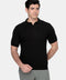 Polo Shirt Regular Fit Knitted Black
