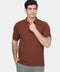 Polo Shirt Regular Fit Knitted Brown