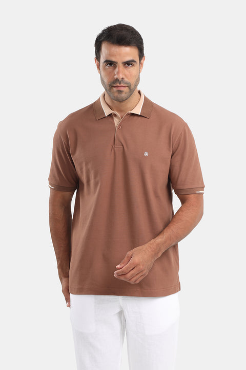 Polo Shirt Regular Fit Brown