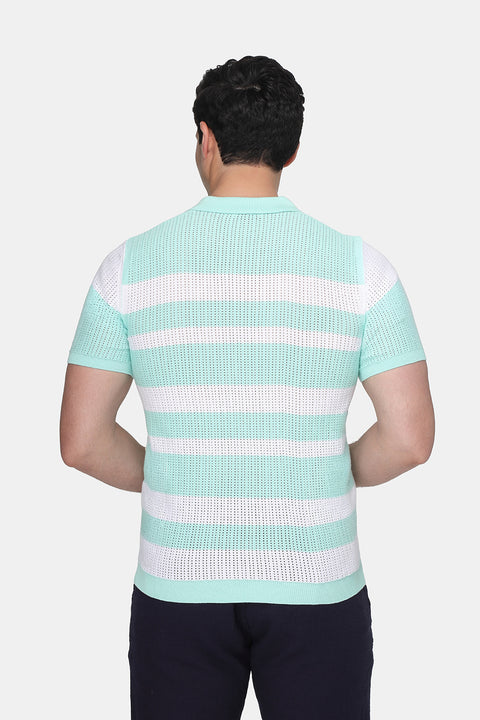 Polo Shirt Regular Fit Knitted Green