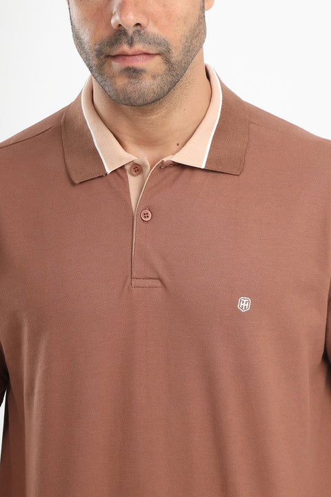 Polo Shirt Regular Fit Brown