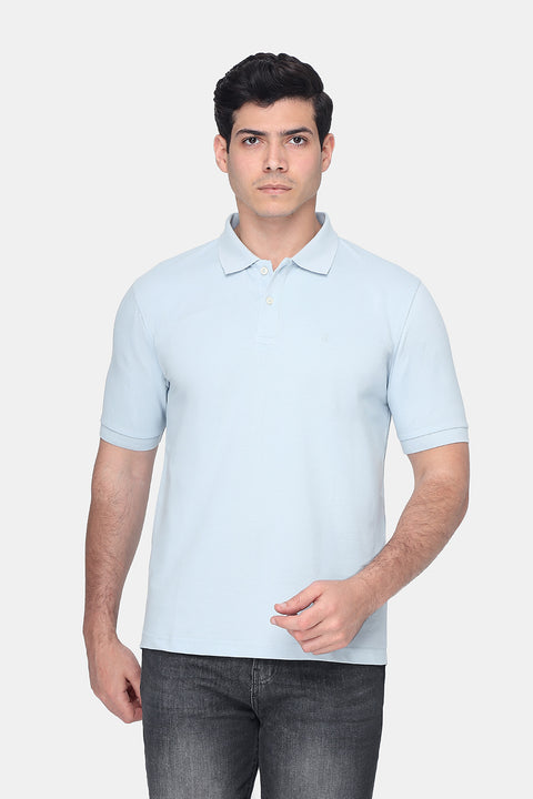 Polo Shirt Regular Fit Light Blue