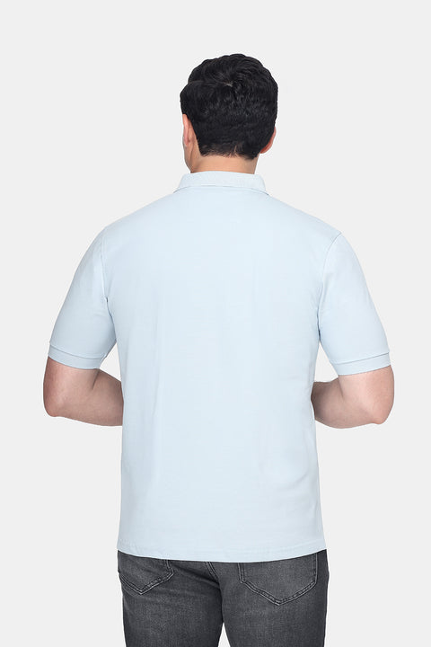 Polo Shirt Regular Fit Light Blue