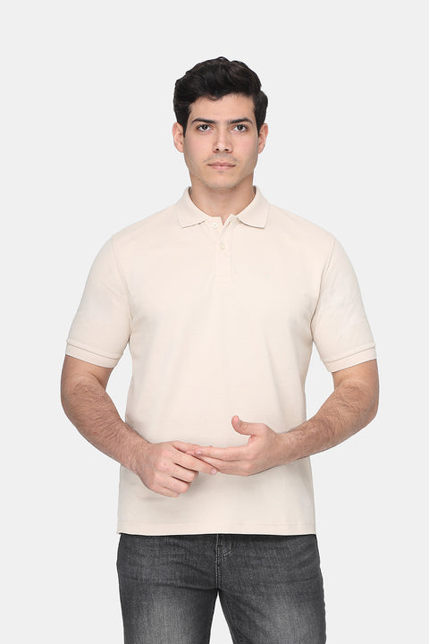 Polo Shirt Regular Fit Beige