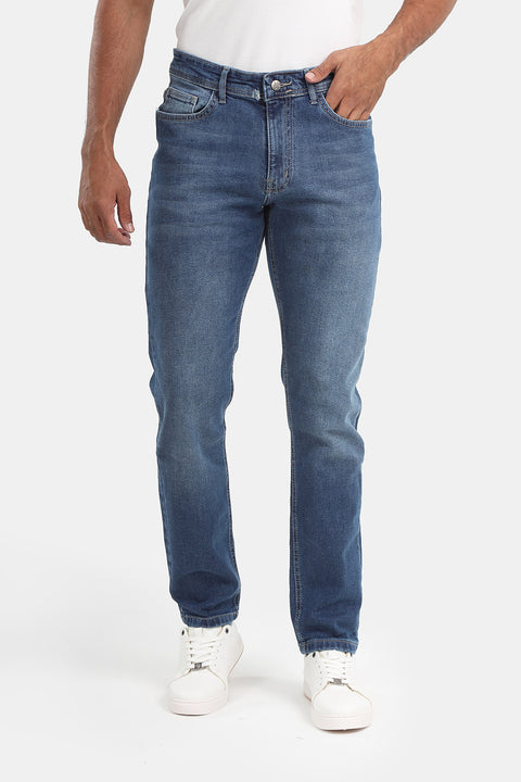 Regular Fit Trousers Jeans Blue
