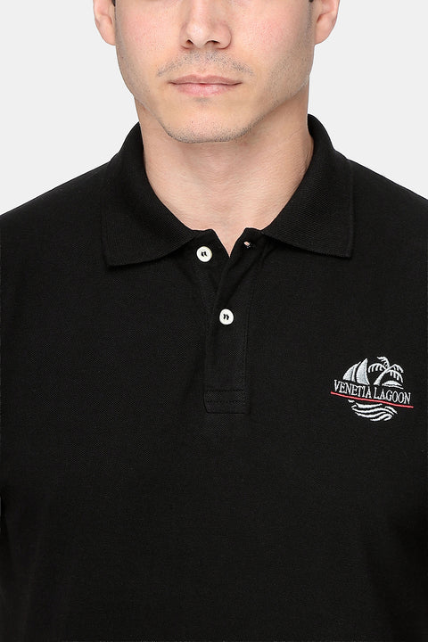 Polo Shirt Regular Fit Black