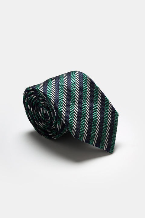 Stripe Tie 7cm Green