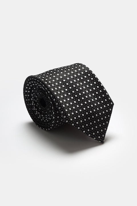 Jacquard Tie 6 cm Black