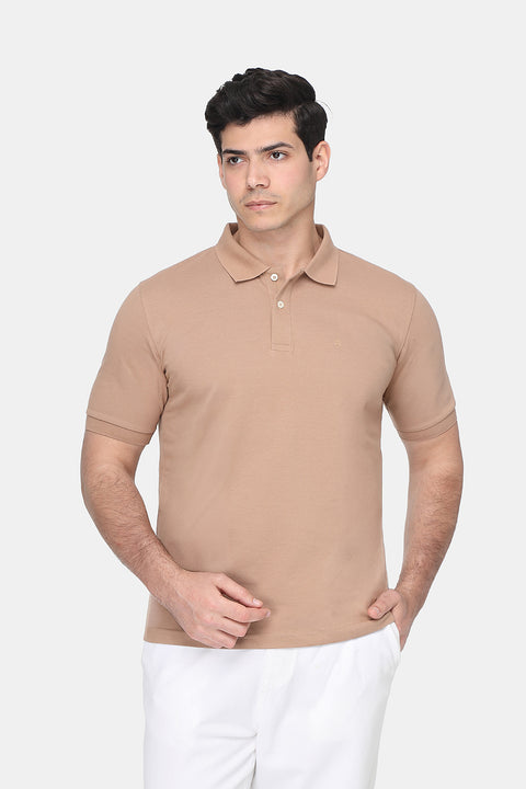 Polo Shirt Regular Fit Beige