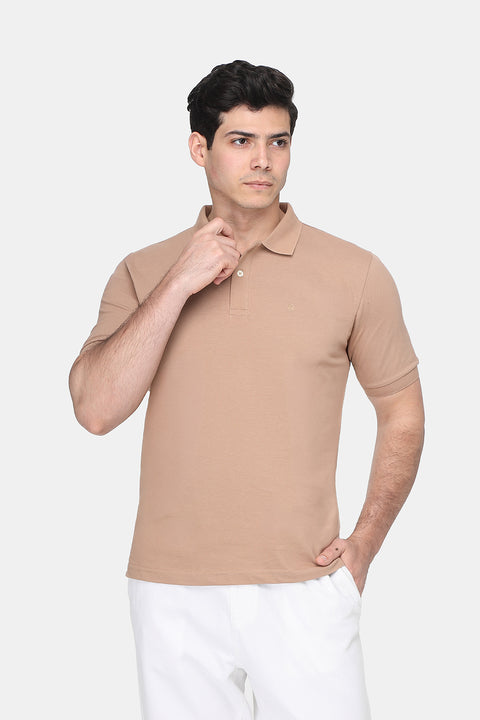 Polo Shirt Regular Fit Beige