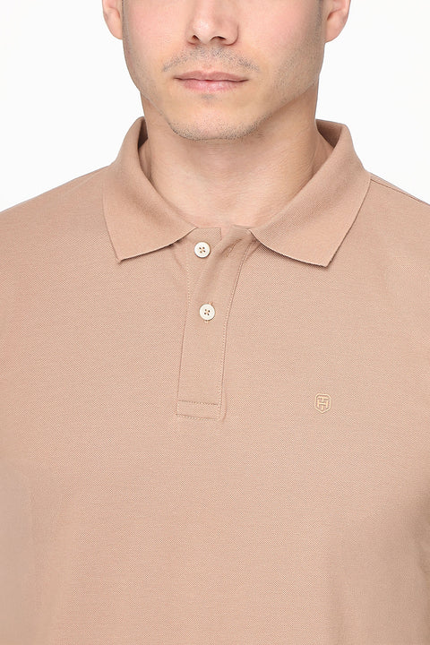Polo Shirt Regular Fit Beige