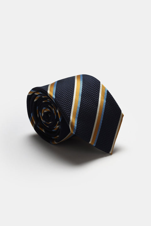 Stripe Tie 7 cm Dark Blue