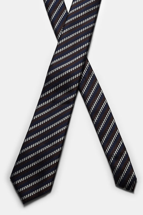 Stripe Tie 7 cm Dark Blue