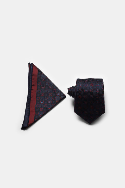 Jacquard Tie 6 cm Dark Blue