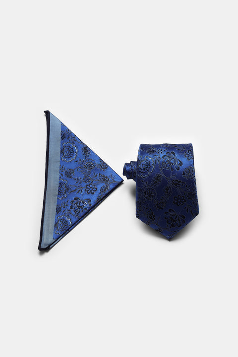 Jacquard Tie 6 cm Blue