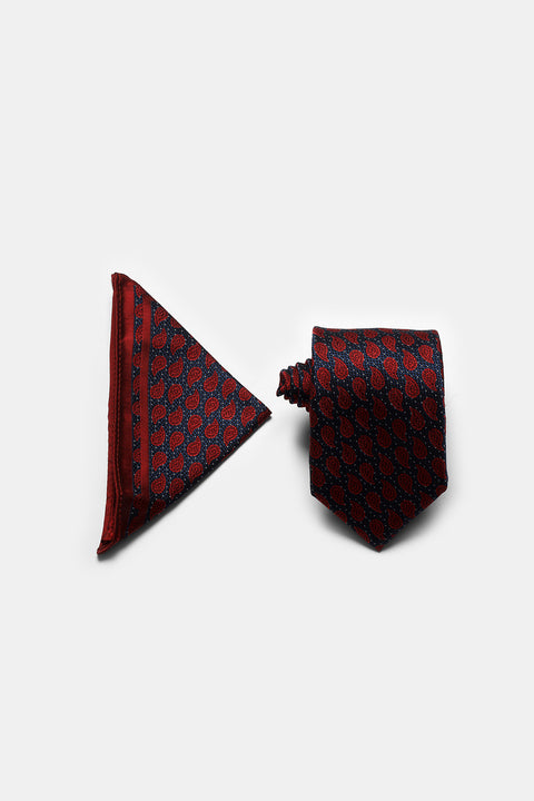 Jacquard Tie 6 cm Maroon