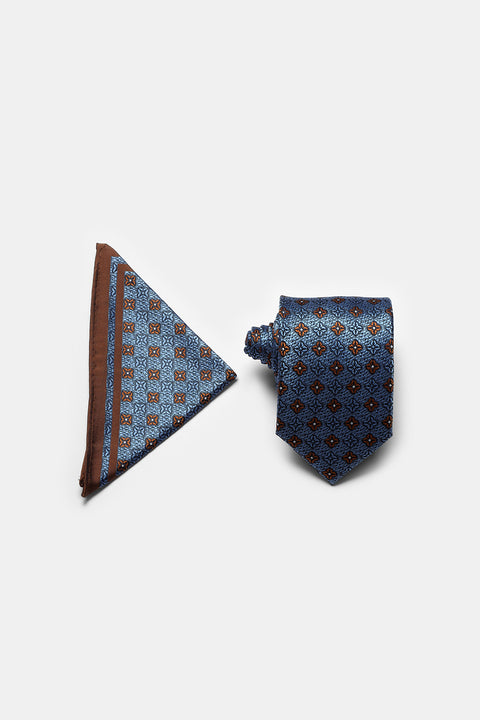 Jacquard Tie 6 cm Light Blue