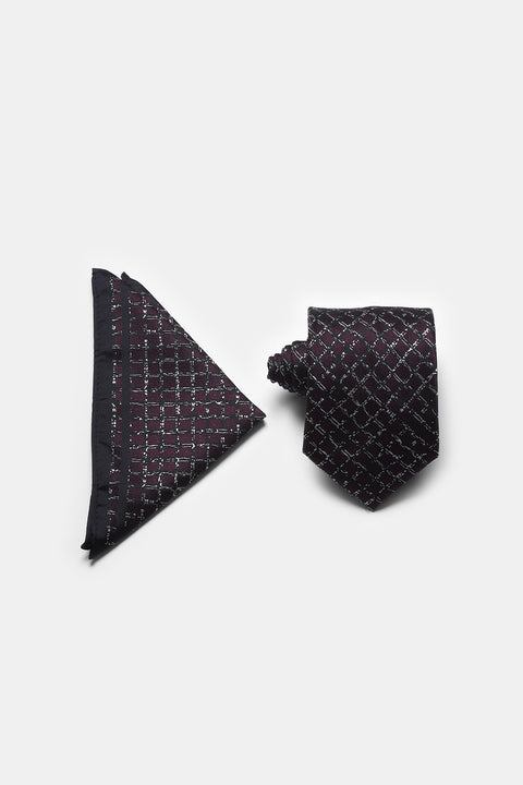 Jacquard Tie 6 cm Maroon