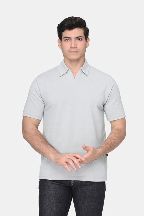 Polo Shirt Regular Fit Light Gray