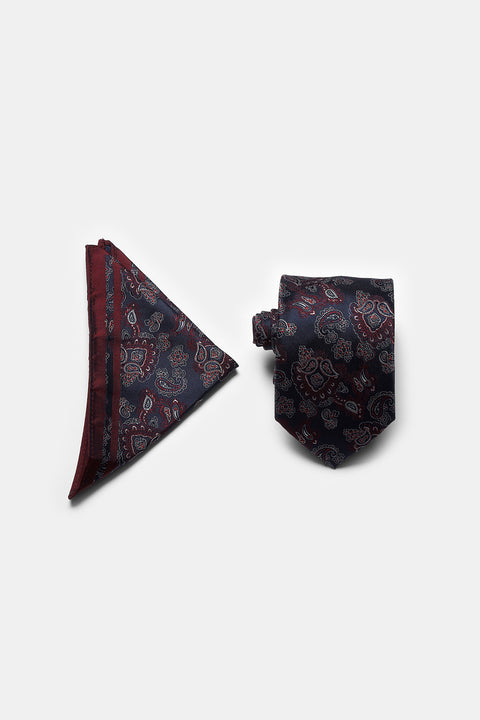 Jacquard Tie 6 cm Dark Blue