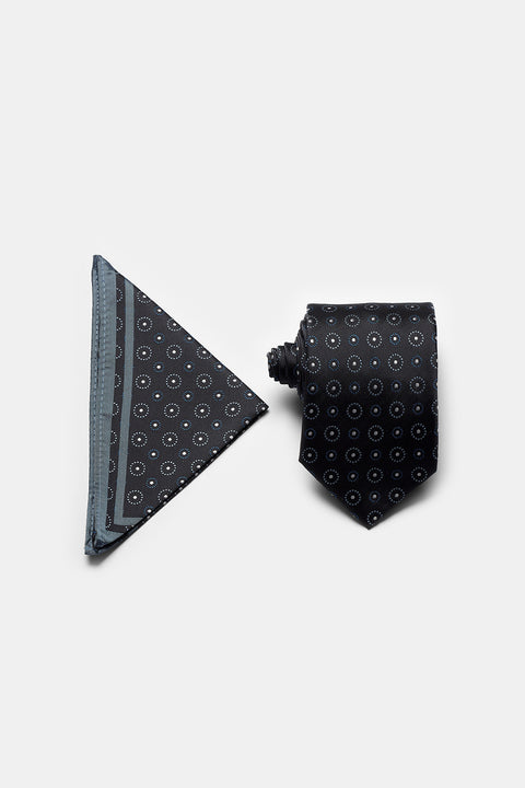 Jacquard Tie 6 cm Black