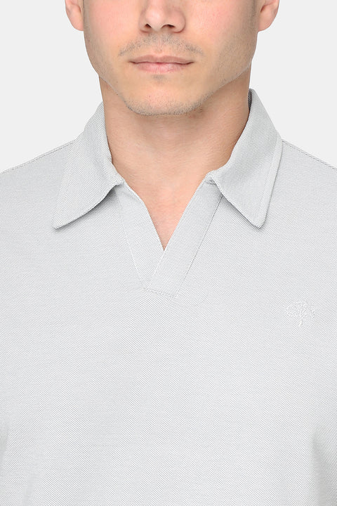 Polo Shirt Regular Fit Light Gray