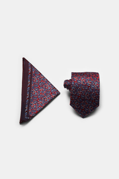 Jacquard Tie 6 cm Maroon