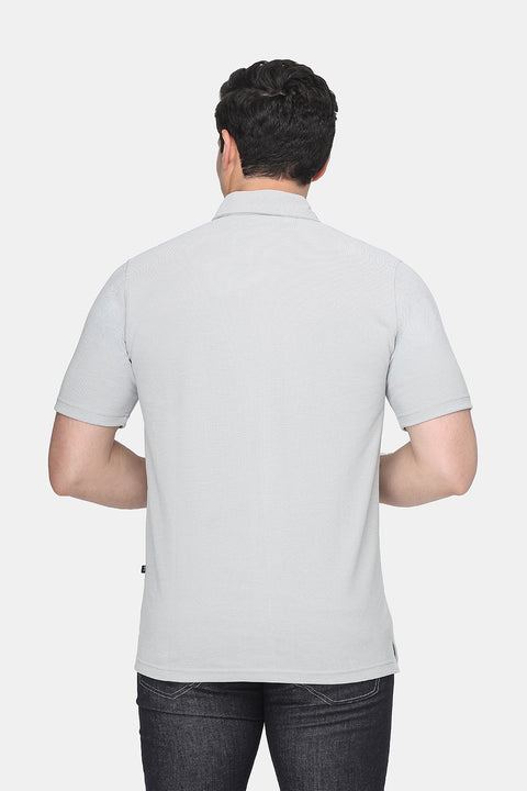 Polo Shirt Regular Fit Light Gray