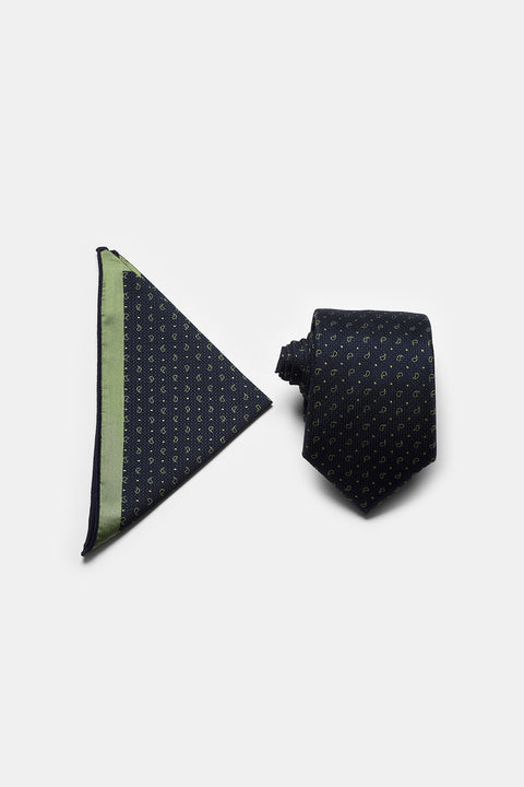 Jacquard Tie 6 cm Dark Blue