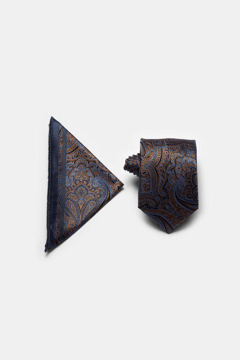 Jacquard Tie 6 cm Dark Blue