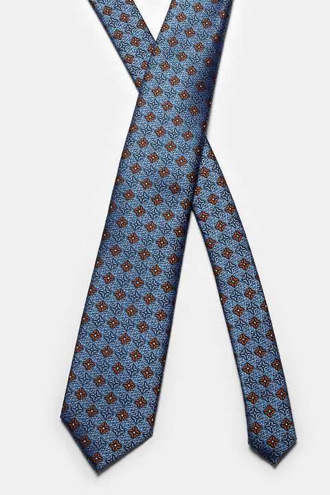 Jacquard Tie 6 cm Light Blue