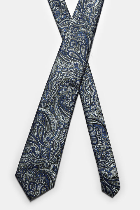 Jacquard Tie 6 cm Dark Blue