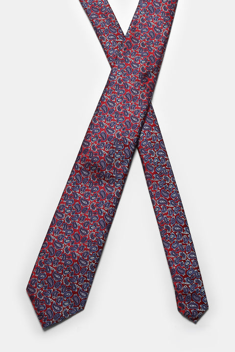 Jacquard Tie 6 cm Maroon
