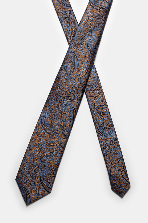 Jacquard Tie 6 cm Dark Blue