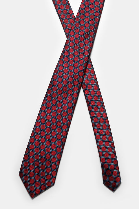 Jacquard Tie 6 cm Maroon