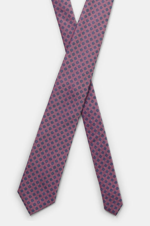 Jacquard Tie 7 cm Light Purple