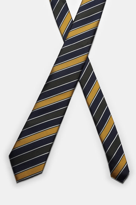 Stripe Tie 7 cm Dark Blue