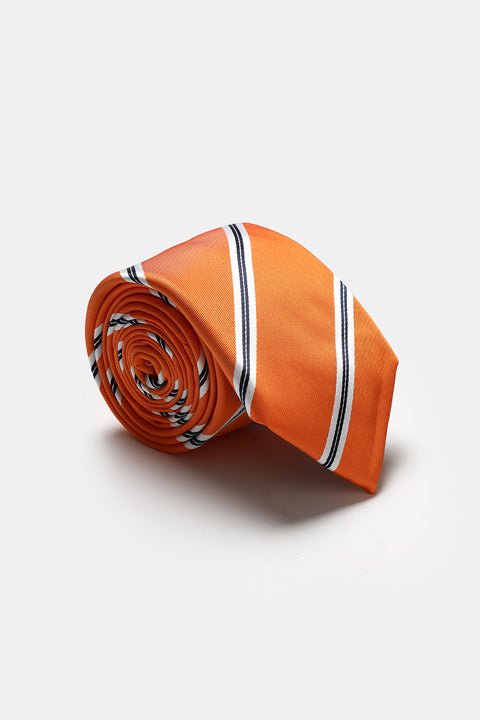Stripe Tie 7 cm Orange