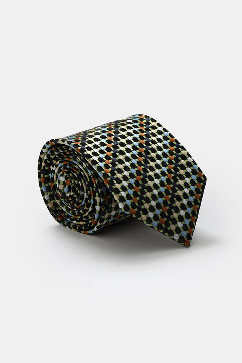 Jacquard Tie 7 cm Green