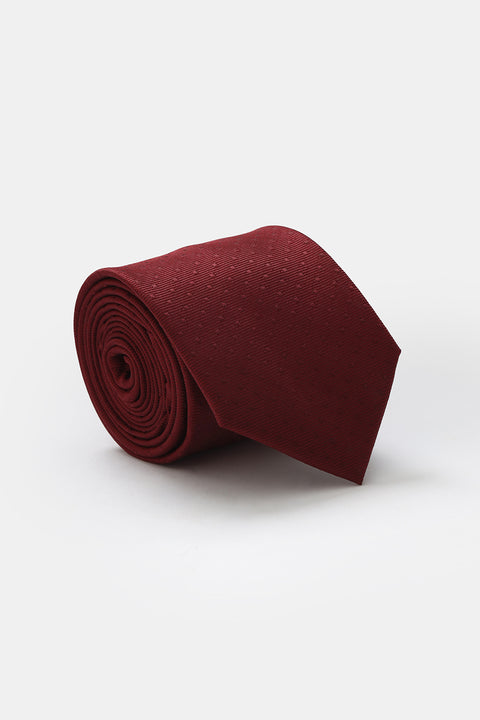 Jacquard Tie 7 cm Maroon