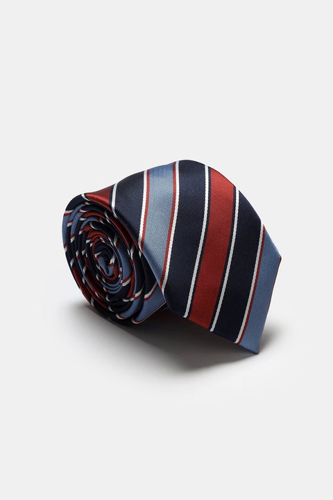 Stripe Tie 7 cm Dark Blue