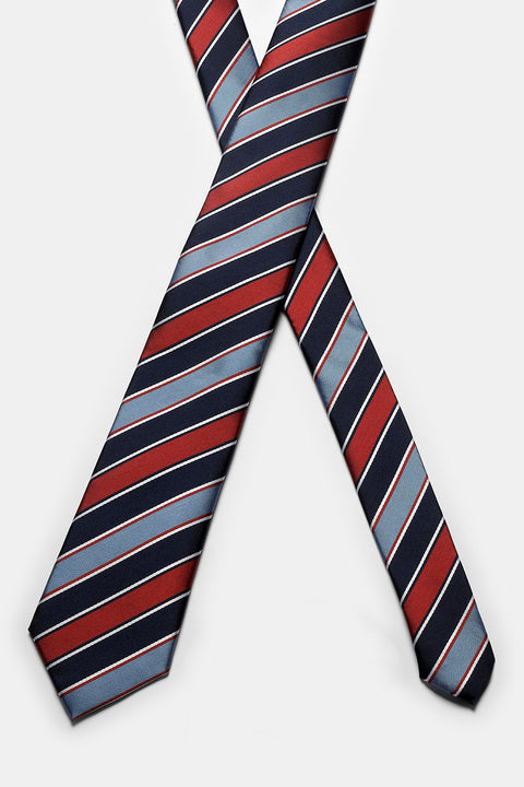 Stripe Tie 7 cm Dark Blue