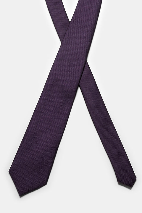 ربطة عنق جاكار 7 سم أرجواني