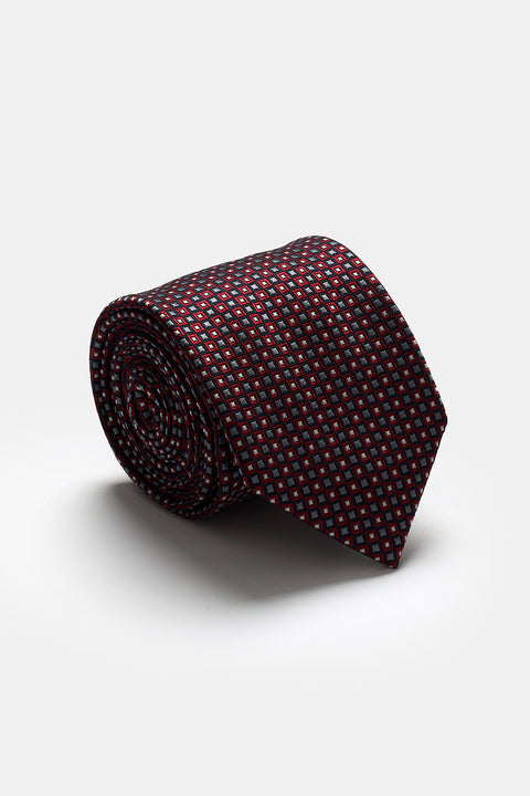 Jacquard Tie 7 cm Maroon