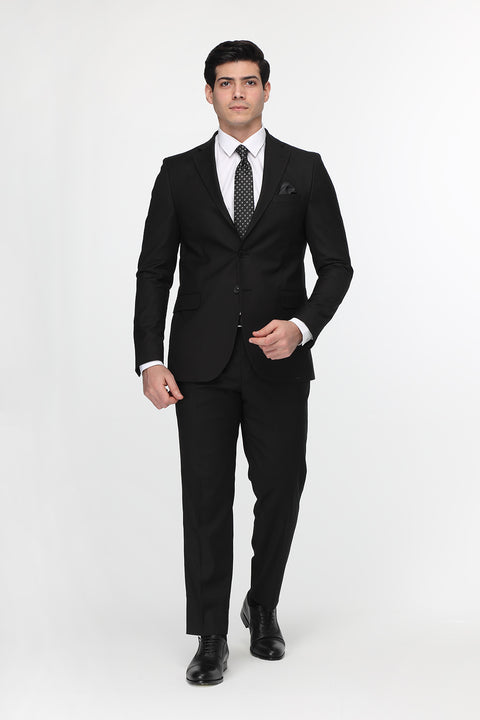 Slim Fit Suit Black