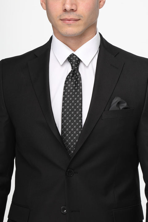 Slim Fit Suit Black