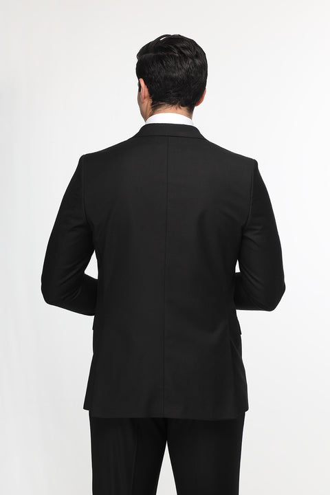 Slim Fit Suit Black