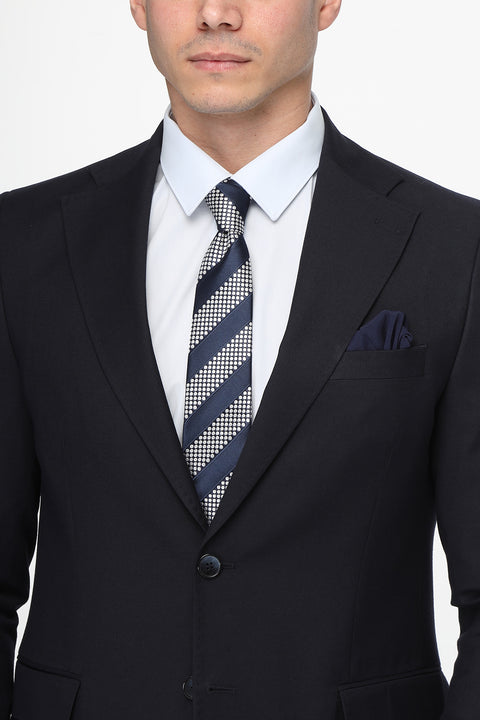 Slim Straight Fit Suit Dark Blue