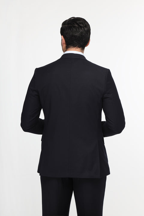 Slim Straight Fit Suit Dark Blue